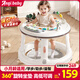 ANGI BABY嬰兒學(xué)步車(chē)多功能360°旋轉兒童助步防側翻三合一學(xué)步車(chē)嬰兒推車(chē) 奶油白【360°旋轉坐墊+音樂(lè )】 多功能學(xué)步助步周歲生日禮物