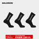 薩洛蒙（Salomon）男女款 戶(hù)外運動(dòng)休閑舒適透氣長(cháng)筒襪子 EVERYDAY CREW 3-PACK 黑色 C20861 S