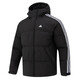 阿迪達斯 （adidas） （adidas）連帽羽絨服男女款秋冬季新款防寒保暖羽絨衣短款加厚 IT8732-黑色-偏大/建議小一碼 2XL