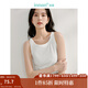 茵曼（INMAN）章若楠同款多色U領(lǐng)女裝吊帶背心內搭打底衫2025年夏季新款上衣 白色 S