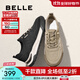 百麗（Belle）透氣布鞋男2025新款商場(chǎng)同一腳蹬休閑鞋8RX01BM5 黑色 39 (245mm)
