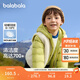 巴拉巴拉（BALABALA）童裝兒童羽絨服兩件套男童女童寶寶冬裝連帽外套 綠白色調00341 100 充絨量31g