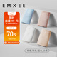 嫚熙（EMXEE）孕婦內褲女抑菌低腰托腹懷孕早中晚期月子無(wú)痕棉內褲4條裝組合L