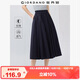 佐丹奴半身裙女夏季純棉a字傘裙松緊腰薄款百褶裙女13465331