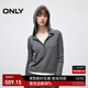 ONLY2025秋季新款松弛感拼接假兩件連帽長(cháng)袖針織衫女|125324002 G12中花灰色 M