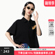 幻走（MOVEUP）2025夏季新款.FUN系列純棉polo領(lǐng)繡花章仔短款T恤女 夜黑 S