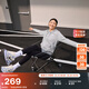 耐克女子薄絨連帽衫冬季針織休閑拼接易穿脫刺繡衛衣NIKE DQ5472 063調色暗灰/白 XL