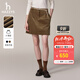 哈吉斯（HAZZYS）女裝 秋季女士【PHIZ系列】復古風(fēng)燈芯絨A型短裙女 米色BI S (155/68A 36)
