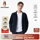Hush Puppies暇步士男裝春季新款速干四面彈商務(wù)休閑夾克外套 075深藍1 2XL
