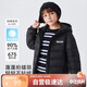 雪中飛童裝兒童輕薄羽絨服男童新款中大童女童薄款外套冬黑色150cm