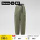 蕉內（Bananain）熱皮502+女士工裝長(cháng)褲子束腳休閑運動(dòng)寬松保暖25秋冬季款女裝衣服 霧墨綠 M