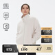 KOLON SPORT/可隆抓絨夾克 女子戶(hù)外運動(dòng)登山寬松保暖透氣冬外套 LKFJ4WN134-CR 米白 M 165/88A