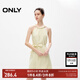 ONLY夏季時(shí)尚潮流短款掛脖系帶收腰連衣裙女|124207077 A05 梨黃色 M (165) 84A