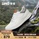 零度Zero運動(dòng)休閑鞋男2025真皮柔軟輕質(zhì)小白鞋日常百搭低幫高爾夫鞋子 白色 40 (250mm) 【皮鞋尺碼】