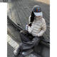 詩(shī)丹蕊羽棉襖絨服2025年新款冬季輕薄棉服女連帽復古美式學(xué)院風(fēng)加厚外套 淺灰色輕薄棉服 均碼 【可備注碼數】