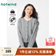 熱風(fēng)（Hotwind）冬季新款女士花邊針織開(kāi)衫灰色miu系內(nèi)搭針織衫上衣 09灰色 M