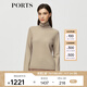 PORTS 寶姿秋冬新品女裝純色修身羊絨毛衣ALD9K412NZH015 駝色 XL