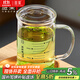 雅集耐熱透明大容量男女辦公家用玻璃杯豪飲杯牛奶杯1000ml帶刻度款杯