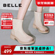 百麗簡(jiǎn)約百搭休閑靴女新芒果頭柔軟彈力短靴B1538DD5 元氣米 39
