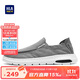 海瀾之家HLA男鞋套腳休閑鞋舒適透氣一腳蹬布鞋HAAXXM2EAE293 灰色41