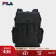 FILA【黑武士】斐樂(lè )男士背包2025秋季新款老花輕便大容量背包書(shū)包黑色 正黑色-BK XS