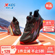 特步（XTEP）兒童運動(dòng)鞋燚系列透氣潮流旋鈕扣回彈緩震跑鞋 黑/大學(xué)紅 36