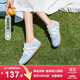 西遇夏季薄款德訓鞋女2025新款百搭小白鞋平底藍色透氣網(wǎng)面運動(dòng)鞋 藍色 36 (230)