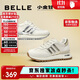 百麗周雨彤同款小金甘25秋復(fù)古女商場(chǎng)休閑鞋A8D1DCM5 米色/銀色 38