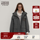 Teenie Weenie小熊女裝簡(jiǎn)約風(fēng)秋季三合一兩件套寬松中長(cháng)款夾克外套 深灰色 S (160)