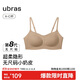 ubras無(wú)尺碼小奶皮輕褶文胸罩隱形無(wú)痕內衣女粉底液隱形膚背勾