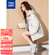 唐獅（TonLion）2025女連帽拼接工裝外套戶(hù)外時(shí)尚酷帥休閑風(fēng)百搭潮流 米白 S 