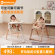 Kiddicare寶寶餐椅嬰兒成長(cháng)椅多功能學(xué)坐椅兒童餐椅可坐可躺可折疊餐椅 奶油白【免安裝+可折疊+高度可調節】