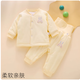 迪士尼（Disney）新生嬰兒衣服秋冬款6一12月棉衣棉褲套裝a類(lèi)純棉嬰幼兒分體兩件套 中厚高腰護肚套裝黃色 80 ：8-12個(gè)月寶寶