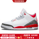 JordanAJ3retro 潮流中幫復古籃球鞋男女同款火焰紅白2022復刻版 46
