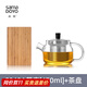 尚明（SAMADOYO）耐熱玻璃沖茶壺帶過(guò)濾泡花茶壺小容量泡茶器功夫茶具套裝家用辦公 470ml+托盤(pán)