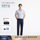 TOMMY HILFIGER【輕薄感】25秋冬男免燙易打理色丁直筒西褲長(cháng)褲休閑褲38911 藏青色DW5 -直筒版-正常拍 31 (2.4尺)