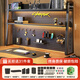 瑾梧桌上置物架桌面洞洞板電腦桌書(shū)桌多層收納架可調節多層學(xué)生宿舍 【武士黑雙層】高93*長(cháng)120cm 【贈電競21件套+磁扣】