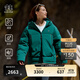 KOLON SPORT/可隆中量羽絨服 男女同款戶(hù)外露營(yíng)防風(fēng)透濕耐磨高蓬鵝絨外套 LUDJ4WT526-DG 深綠色 M 170/92A