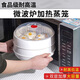 家の物語(yǔ)（KATEI STORY）日本進(jìn)口微波爐蓋罩防濺罩加熱防油保溫熱菜神器食品級微波爐蓋子 微波爐加熱蒸籠2層【國產(chǎn)】