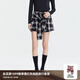 RE'VAN芮范新品設(shè)計(jì)師款復(fù)古襯衫式格紋短裙RM91501229 藏青（格） S/36