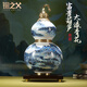 銅之父黃銅大漆【青花富貴葫蘆】擺件客廳酒柜裝飾客廳裝飾品擺件