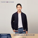 Tommy Hilfiger【立領(lǐng)開(kāi)衫】秋冬男女休閑通勤半高領(lǐng)撞色鑲邊針織外套JA828