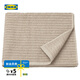 宜家（IKEA）VAGSJON沃格遜純棉浴巾家用毛巾吸水洗澡用裹巾成人 浴巾淡米色70x140cm 1條