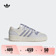 adidas RIVALRY LOW休閑籃球運動板鞋女子阿迪達斯官方三葉草   粉白/銀灰紫羅蘭/符點灰   37
