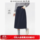 佐丹奴半身長(cháng)裙女秋冬純棉磨毛松緊腰甜美減齡花苞裙05465678