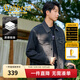 卡賓男裝 重工刺繡牛仔外套2025春夏新款20萬針?biāo)柑柣ù汤C 煤黑色01（闊版版型） L /175/50