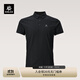 KAILAS凱樂(lè )石速干POLO衫男透氣抑菌排汗商務(wù)運動(dòng)休閑短袖翻領(lǐng)快干衣 玄青黑 S