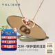 謝瑞麟（TSL）LOVE CIRCLE系列18K金項(xiàng)鏈雙環(huán)彩金項(xiàng)鏈BC152 K黃