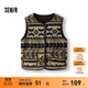 森馬（Semir）馬甲女冬季仿羊羔毛雙面穿圓領(lǐng)內搭2025新款百搭慵懶復古上衣 咖色調00355 M