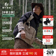 美特斯邦威【華夏之殼-林系列】三防沖鋒衣男款25年春季新款戶(hù)外情侶登山服 琥珀棕/玄影黑（加搖粒絨內膽） XL (180)